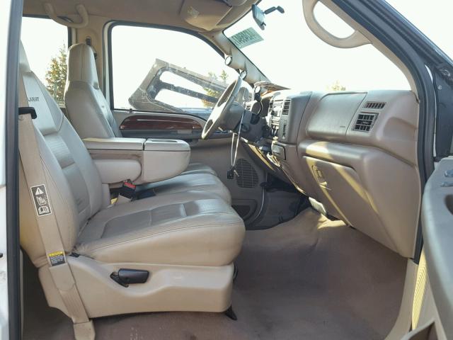 3FTSW31F71MA59282 - 2001 FORD F350 WHITE photo 5