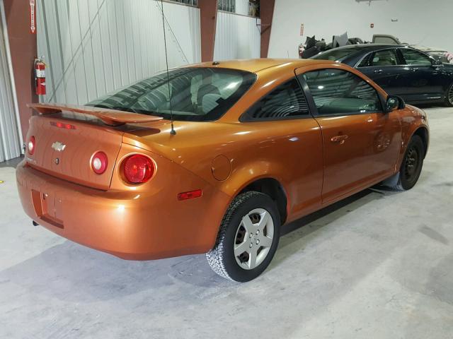 1G1AK15F667633547 - 2006 CHEVROLET COBALT LS ORANGE photo 4