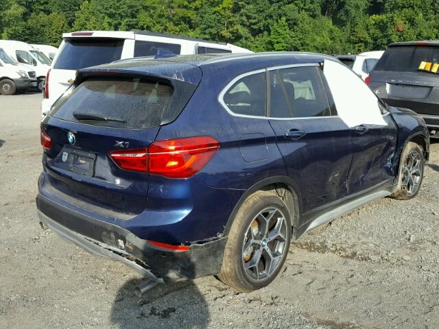 WBXHT3C34J5K31590 - 2018 BMW X1 XDRIVE2 BLUE photo 4