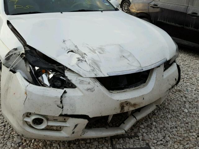 4T1CE30P97U754901 - 2007 TOYOTA CAMRY SOLA WHITE photo 9