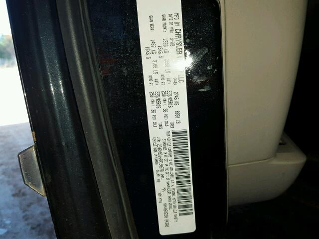 2D4RN5D14AR130978 - 2010 DODGE GRAND CARA BLACK photo 10