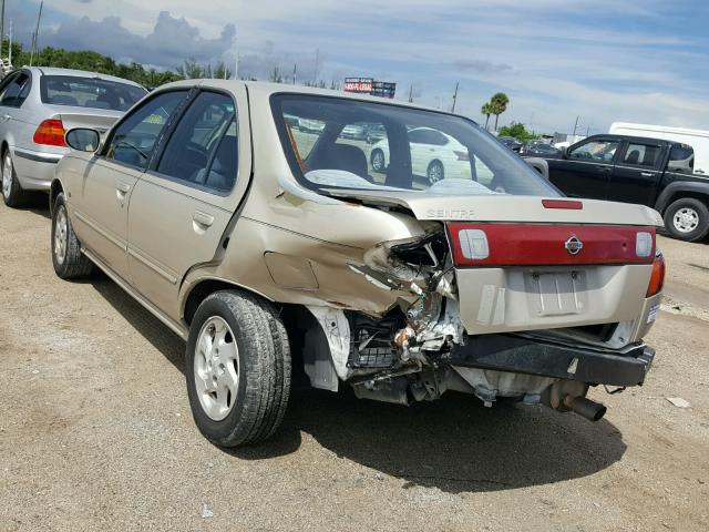 1N4AB41D6XC708081 - 1999 NISSAN SENTRA BAS GOLD photo 3