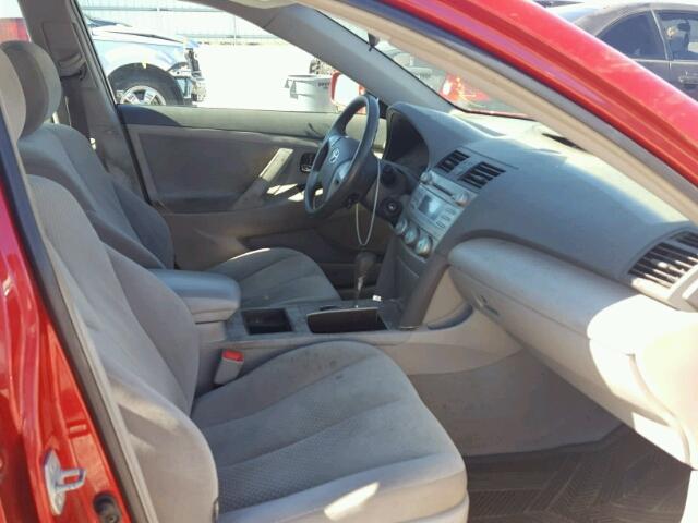 4T4BE46K48R015665 - 2008 TOYOTA CAMRY RED photo 5