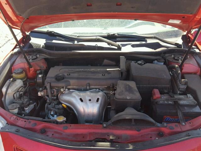 4T4BE46K48R015665 - 2008 TOYOTA CAMRY RED photo 7