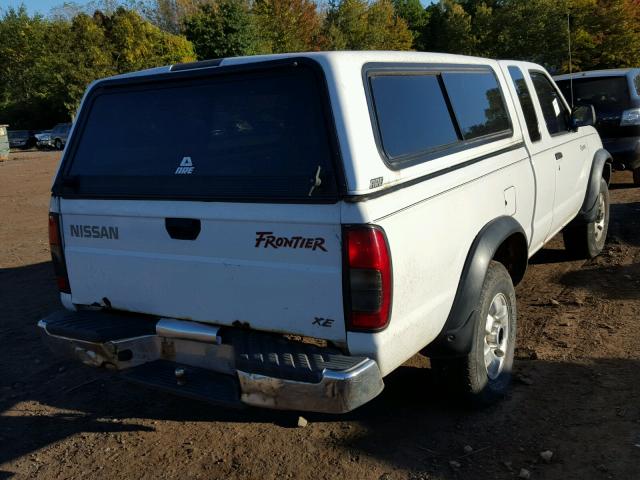 1N6DD26Y4XC324766 - 1999 NISSAN FRONTIER K WHITE photo 4