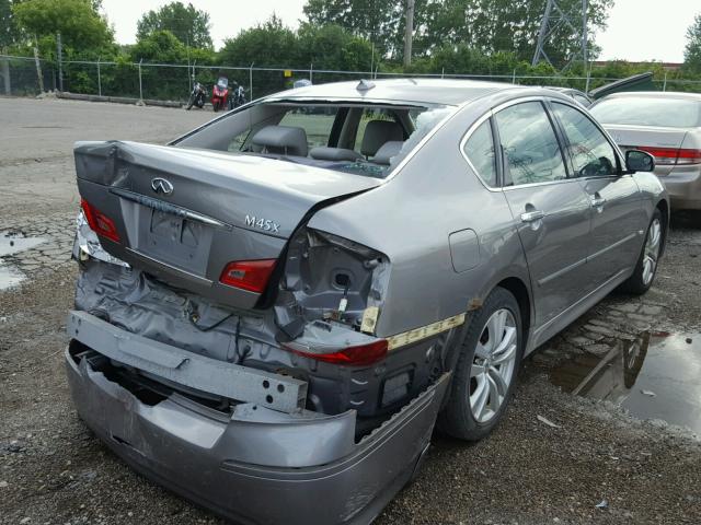 JNKBY01F18M550573 - 2008 INFINITI M45 GRAY photo 4