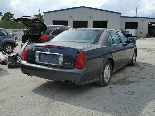 1G6KD54Y21U234924 - 2001 CADILLAC DEVILLE CHARCOAL photo 4