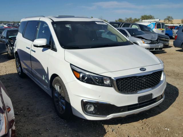 KNDME5C11H6279911 - 2017 KIA SEDONA SXL WHITE photo 1