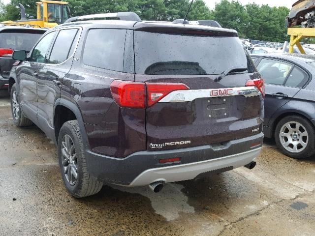 1GKKNULS8JZ173037 - 2018 GMC ACADIA SLT 栗色 照片 3