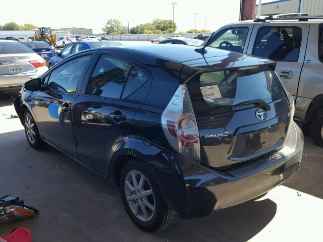 JTDKDTB38D1034189 - 2013 TOYOTA PRIUS C BLACK photo 3