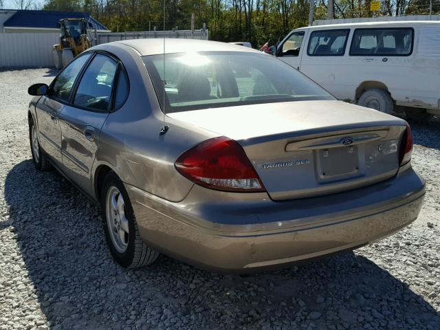 1FAFP552X4A206378 - 2004 FORD TAURUS SES BEIGE photo 3