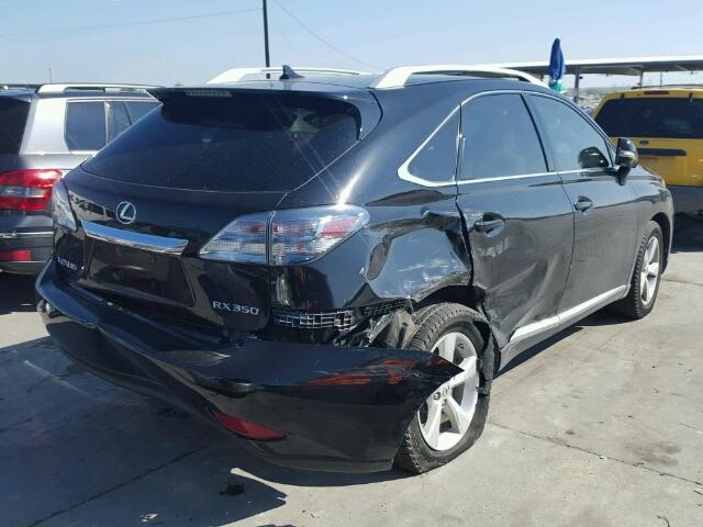 2T2BK1BA7AC072637 - 2010 LEXUS RX 350 BLACK photo 4