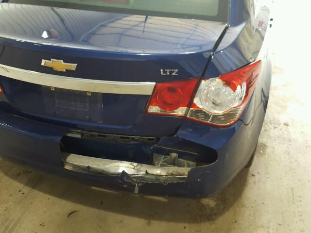 1G1PH5SCXC7262401 - 2012 CHEVROLET CRUZE LTZ BLUE photo 9