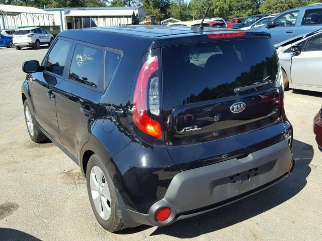 KNDJN2A22G7299669 - 2016 KIA SOUL BLACK photo 3