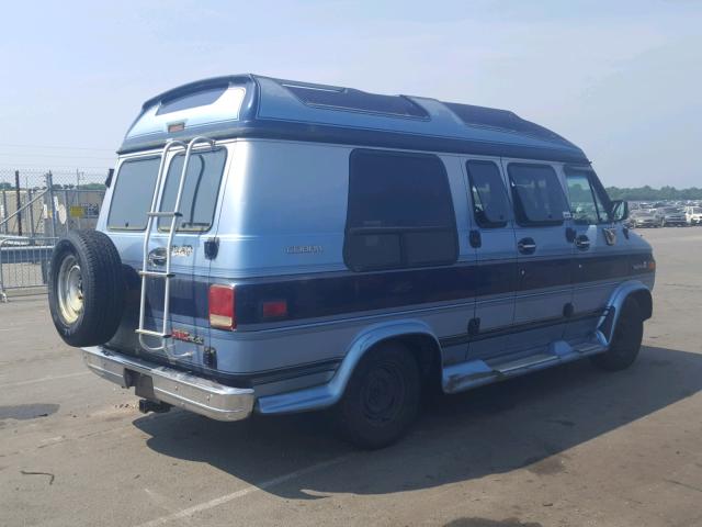 1GDEG25K8RF530018 - 1994 CHEVROLET G2500 BLUE photo 4