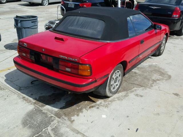 JT5ST62K6J7246993 - 1988 TOYOTA CELICA GT RED photo 4