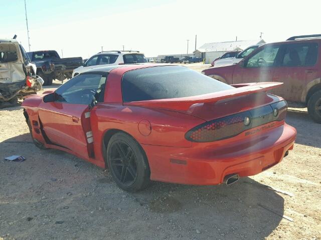 2G2FV22G412118851 - 2001 PONTIAC FIREBIRD RED photo 3