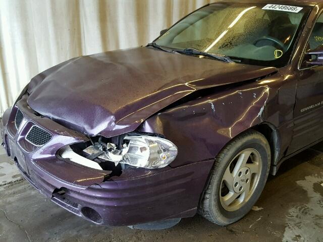 1G2NE52E7XC559605 - 1999 PONTIAC GRAND AM S იასამნისფერი ფოტო 10
