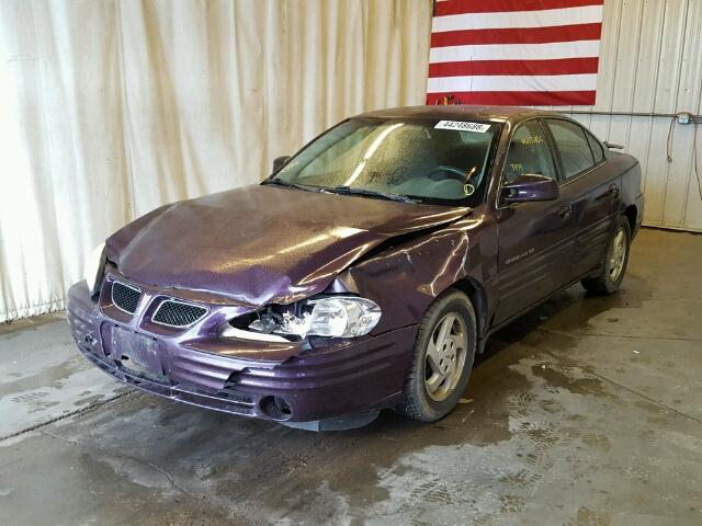 1G2NE52E7XC559605 - 1999 PONTIAC GRAND AM S იასამნისფერი ფოტო 2