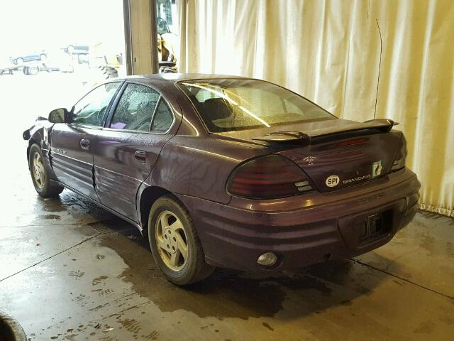 1G2NE52E7XC559605 - 1999 PONTIAC GRAND AM S იასამნისფერი ფოტო 3