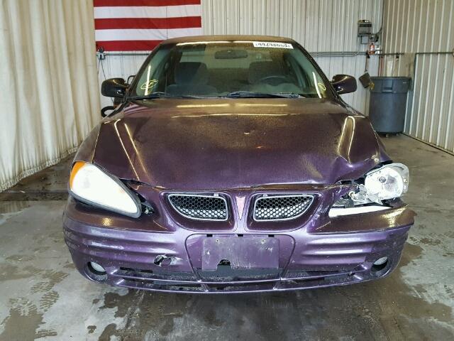 1G2NE52E7XC559605 - 1999 PONTIAC GRAND AM S იასამნისფერი ფოტო 9