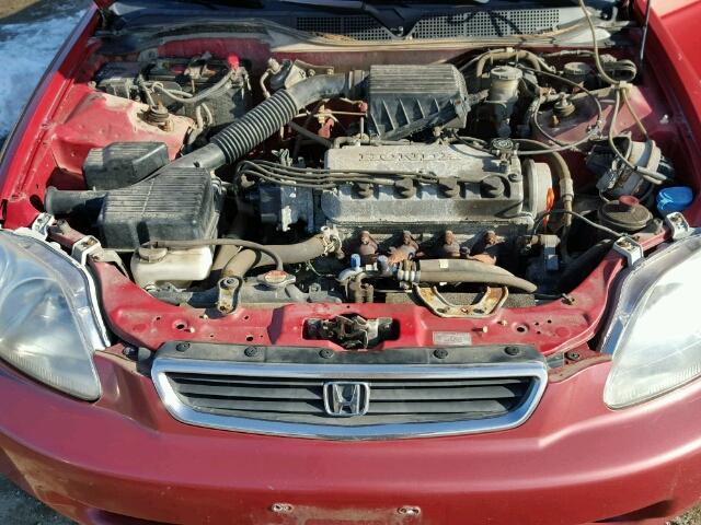 1HGEJ6576TL027879 - 1996 HONDA CIVIC LX RED photo 7