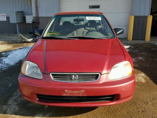 1HGEJ6576TL027879 - 1996 HONDA CIVIC LX RED photo 9