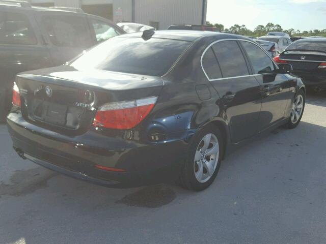 WBANU53518CT13483 - 2008 BMW 528 BLACK photo 4