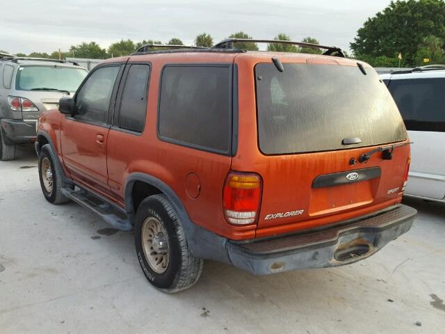 1FMYU22X9XUA26253 - 1999 FORD EXPLORER ORANGE photo 3