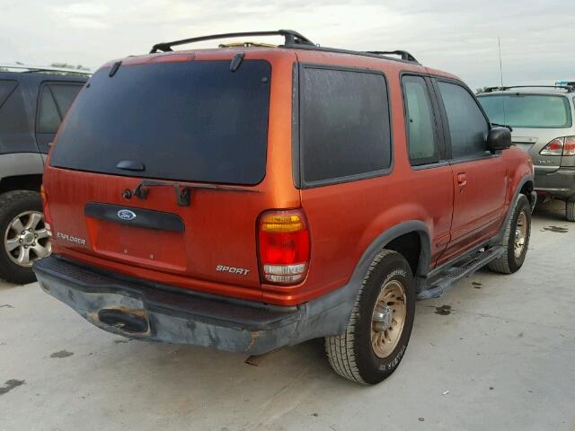 1FMYU22X9XUA26253 - 1999 FORD EXPLORER ORANGE photo 4