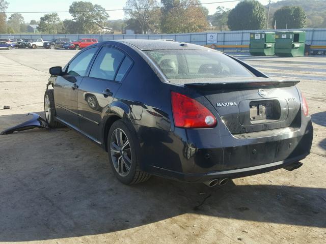 1N4BA41E98C823937 - 2008 NISSAN MAXIMA SE BLACK photo 3