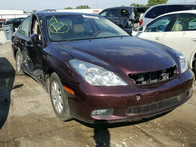 JTHBA30G245019581 - 2004 LEXUS ES 330 PURPLE photo 1