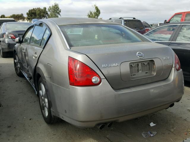 1N4BA41E26C803977 - 2006 NISSAN MAXIMA CHARCOAL photo 3