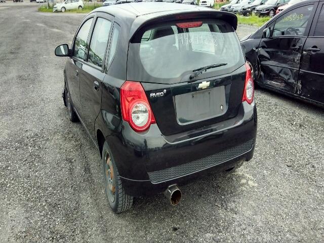 3G1TB6DG7BL141633 - 2011 CHEVROLET AVEO LS BLACK photo 3