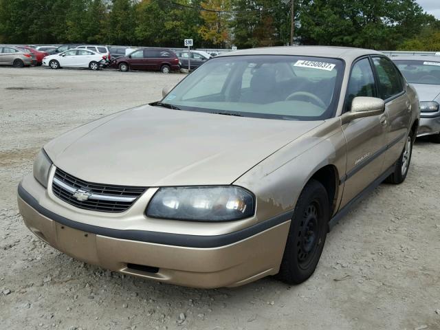 2G1WF52E559105198 - 2005 CHEVROLET IMPALA GOLD photo 2