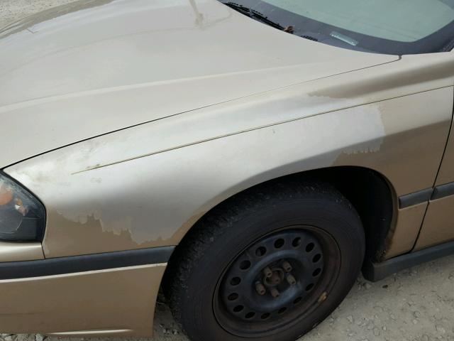 2G1WF52E559105198 - 2005 CHEVROLET IMPALA 金色 照片 9