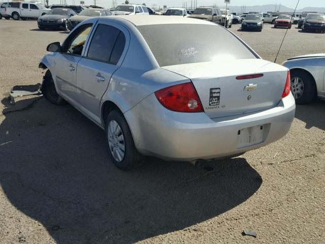 1G1AD5F56A7168672 - 2010 CHEVROLET COBALT 1LT SILVER photo 3