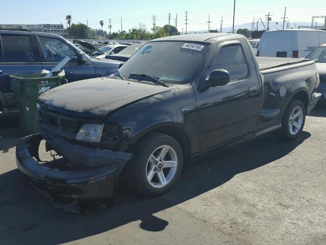 2FTRF07393CA87481 - 2003 FORD F150 SVT L BLACK photo 2