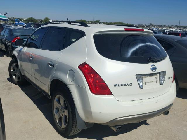 JN8AZ08W33W223819 - 2003 NISSAN MURANO WHITE photo 3