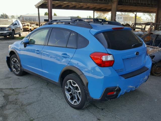 JF2GPABC9G8287150 - 2016 SUBARU CROSSTREK BLUE photo 3