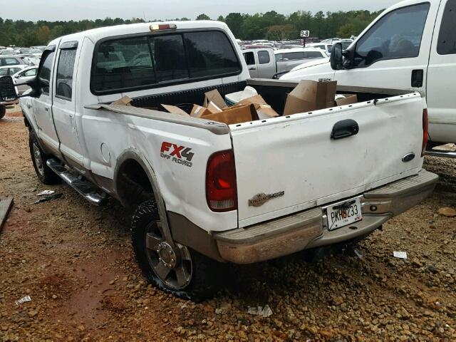 1FTSW21P97EA45076 - 2007 FORD F250 WHITE photo 3