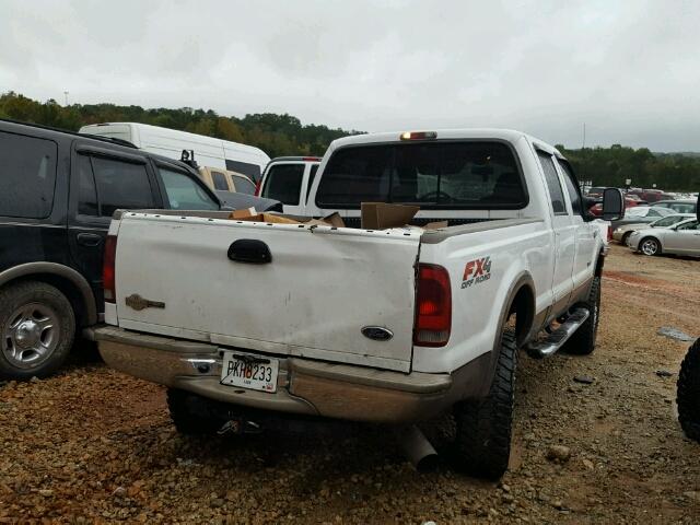 1FTSW21P97EA45076 - 2007 FORD F250 WHITE photo 4