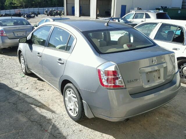 3N1AB61E57L633086 - 2007 NISSAN SENTRA GRAY photo 3