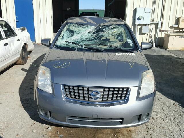 3N1AB61E57L633086 - 2007 NISSAN SENTRA GRAY photo 9