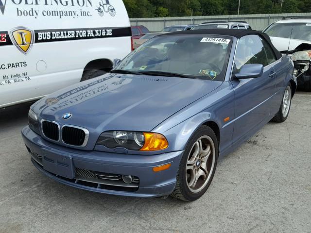 WBABS53431JU85760 - 2001 BMW 330 CI BLUE photo 2