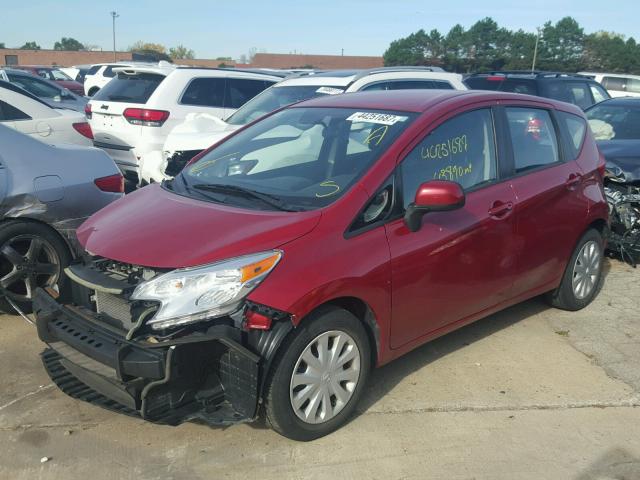 3N1CE2CP7EL381037 - 2014 NISSAN VERSA NOTE RED photo 2