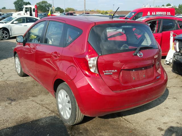 3N1CE2CP7EL381037 - 2014 NISSAN VERSA NOTE RED photo 3