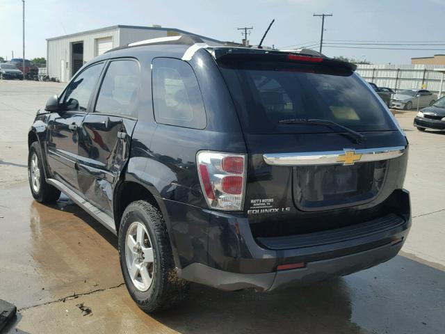 2CNDL13FX76246209 - 2007 CHEVROLET EQUINOX LS BLACK photo 3