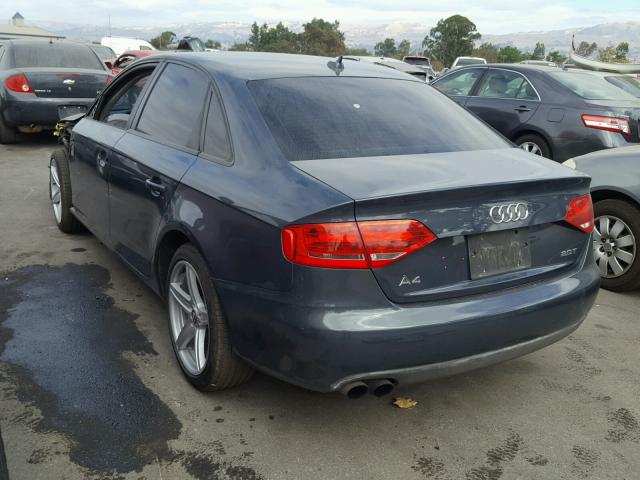 WAUAFAFL7AN034349 - 2010 AUDI A4 PREMIUM GRAY photo 3