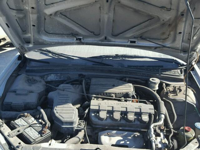 1HGES163X4L004571 - 2004 HONDA CIVIC DX V SILVER photo 7